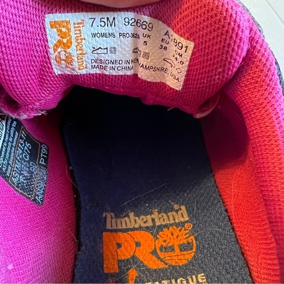 Womens timberland pro alloy toe shoes size 7.5 - Picture 7 of 8